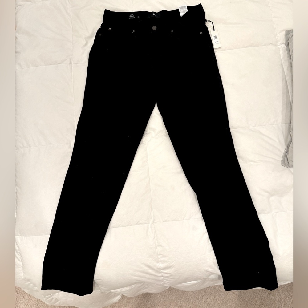 Banana Republic Men’s Slim LUXE Traveler Black Jean